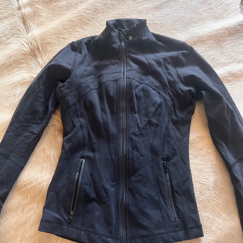 Lululemon Black Align Jacket with Silver Zipper!